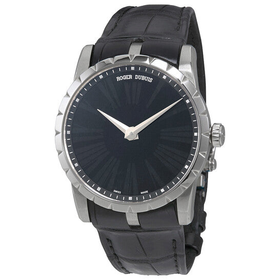 Roger Dubuis Excalibur Automatic 42 Onyx Dial 18kt White Gold Men's Watch