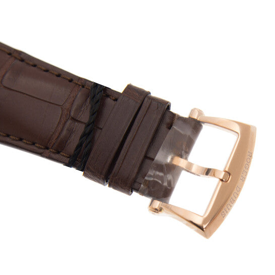 Roger Dubuis Hommage 18kt Rose Gold Chronograph Automatic Silver Dial Watch