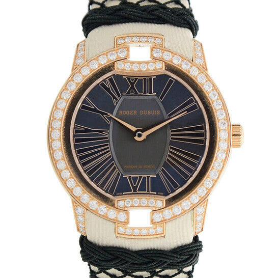 Roger Dubuis Velvet Automatic Diamond Black Dial Ladies Watch