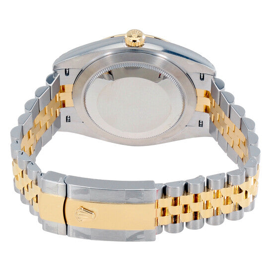 Rolex Datejust 41 Black Diamond Dial Stee and 18K Yellow Gold Jubilee Men's Watch