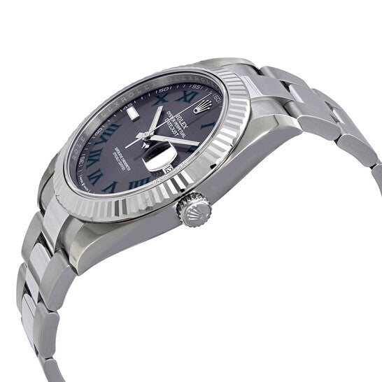 Rolex Datejust 41 Slate Dial Automatic Men's Steel and White Gold Oyster Watch