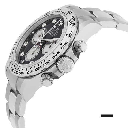 Rolex Daytona Chronograph Automatic Diamond Black Dial Men's Watch