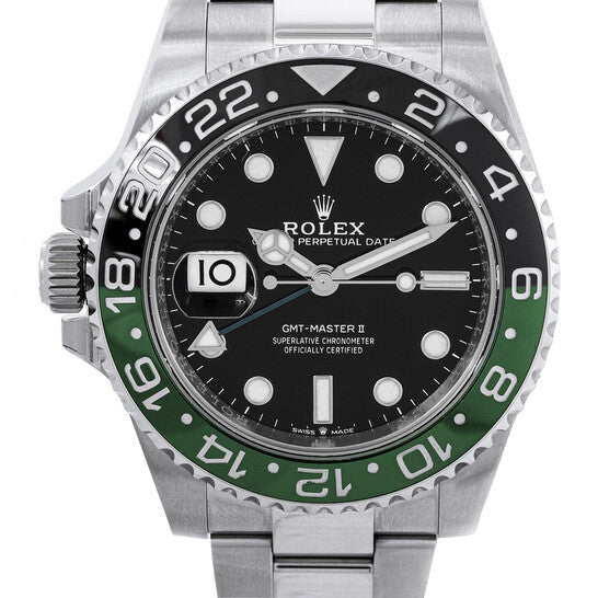 Rolex GMT-Master II Lefty Automatic Black Dial Sprite Bezel Men's Watch
