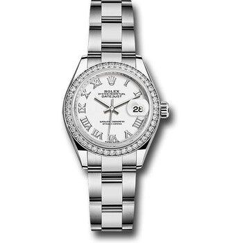 Rolex Datejust 31 White Dial Ladies 18kt White Gold President Watch