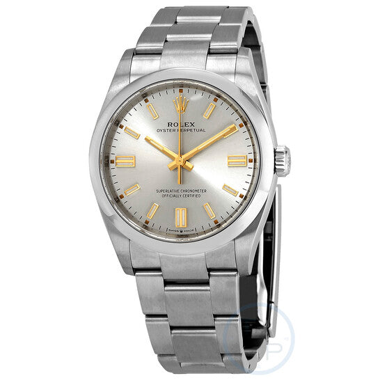 Rolex Oyster Perpetual 36 Automatic Chronometer Silver Dial Watch