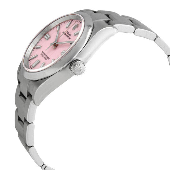 Rolex Oyster Perpetual Automatic Chronometer Candy Pink Dial Unisex Watch