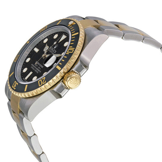 Rolex Submariner Black Dial Stainless Steel and 18K Yellow Gold Oyster Bracelet Automatic Men's Watch