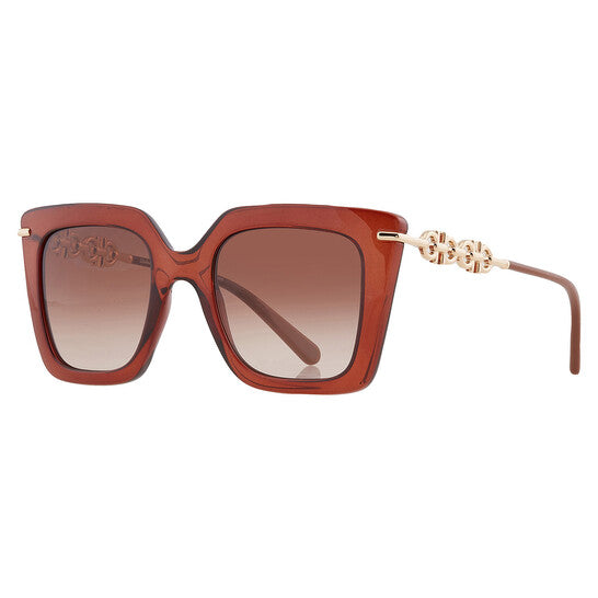 Salvatore Ferragamo Brown Gradient Butterfly Ladies Sunglasses