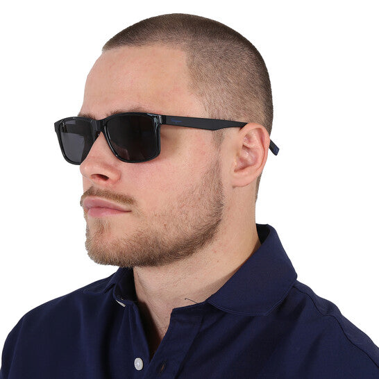 Salvatore Ferragamo Dark Grey Rectangular Men's Sunglasses