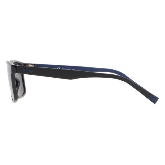 Salvatore Ferragamo Dark Grey Rectangular Men's Sunglasses