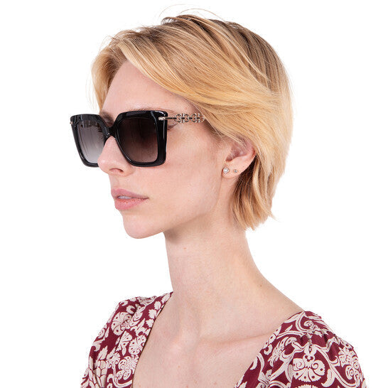 Salvatore Ferragamo Grey Gradient Butterfly Ladies Sunglasses