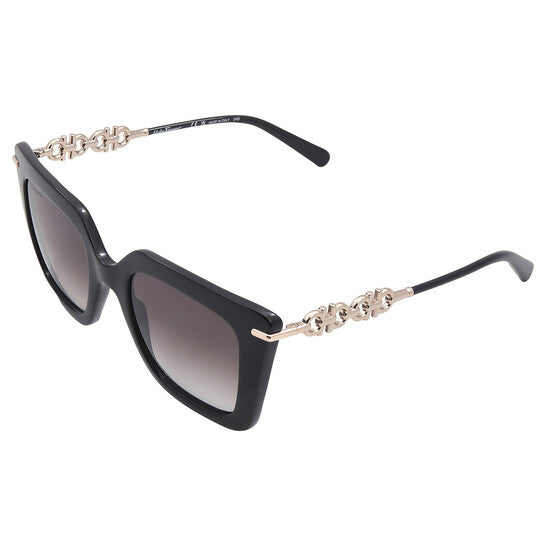 Salvatore Ferragamo Grey Gradient Butterfly Ladies Sunglasses