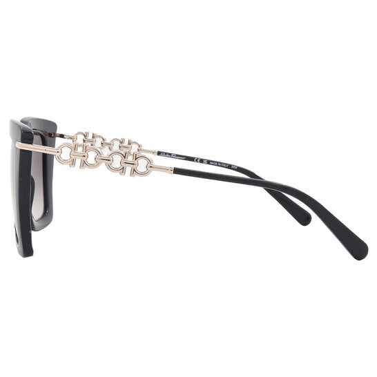 Salvatore Ferragamo Grey Gradient Butterfly Ladies Sunglasses