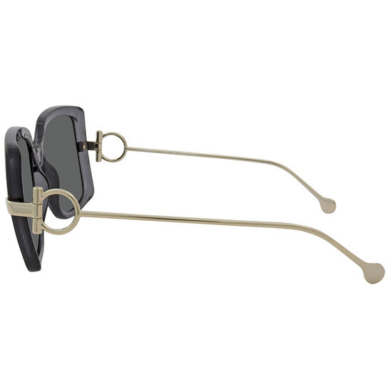 Salvatore Ferragamo Grey Square Ladies Sunglasses