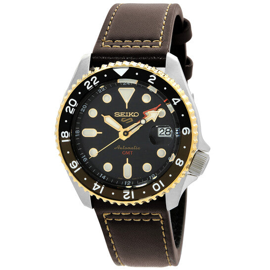 Seiko 5 Sports SKX GMT Automatic Black Dial Men's Watch