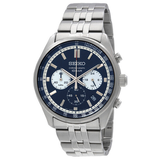 Seiko Chronograph Quartz Blue Dial Men's Watch