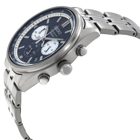 Seiko Chronograph Quartz Blue Dial Men's Watch