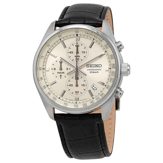 Seiko Chronograph Quartz Champagne Dial Men's Watch
