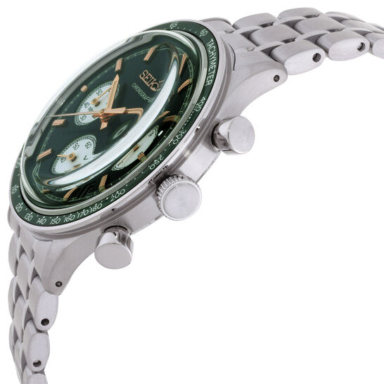 Seiko Chronograph Quartz Green Dial Men's Watch