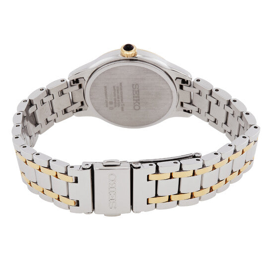 Seiko Discover More Quartz Diamond Silver Dial Two-Tone Ladies Watch
