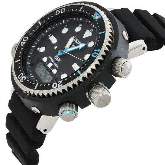 Seiko Padi Prospex Analog-Digital Black Dial Men's Watch