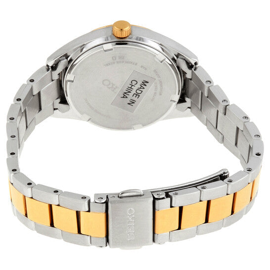 Seiko Quartz Gold Dial Two-tone Ladies Watch