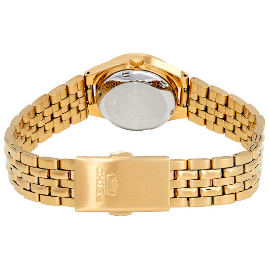 Seiko Series 5 Automatic Gold Dial Ladies Watch