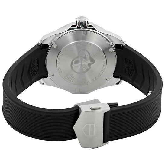 Tag Heuer Aquaracer Black Dial Black Rubber Men's Watch