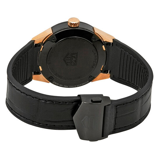 Tag Heuer Carrera Black PVD Steel With 18kt Rose Gold Ladies Watch