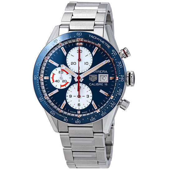 Tag Heuer Carrera Automatic Chronograph Blue Dial Men's Watch