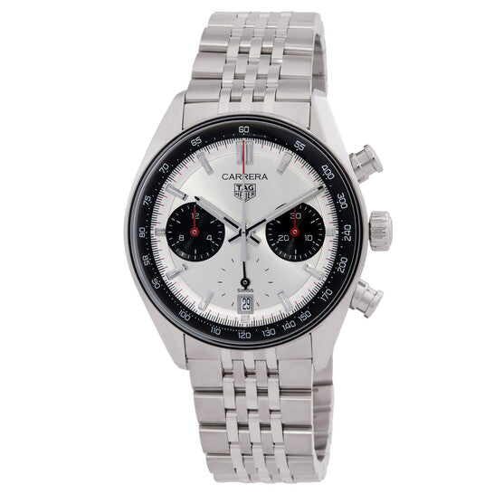 Tag Heuer Carrera Chronograph Automatic Silver Dial Men's Watch