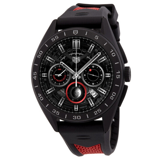 Tag Heuer Connected Quartz Analog-Digital Black Dial Men's Smart Watch