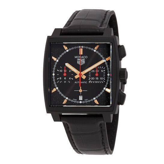 Tag Heuer Monaco Chronograph Automatic Black Dial Men's Watch