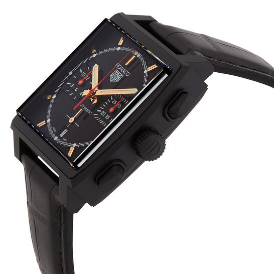 Tag Heuer Monaco Chronograph Automatic Black Dial Men's Watch