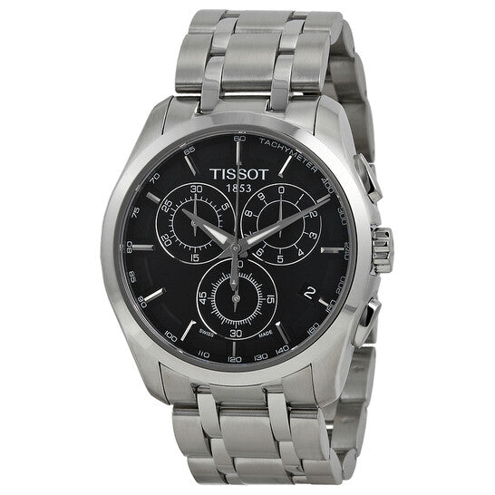 Tissot Couturier Chronograph Black Dial Men's Watch
