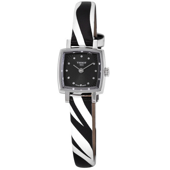 Tissot Lovely Quartz Diamond Black Dial Ladies Watch