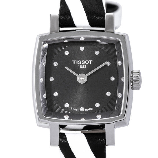 Tissot Lovely Quartz Diamond Black Dial Ladies Watch
