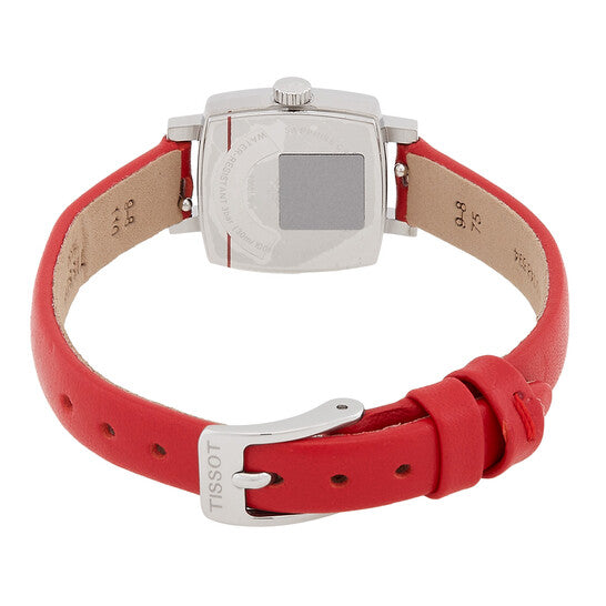 Tissot Lovely Square Valentines Quartz Diamond Silver Dial Ladies Watch