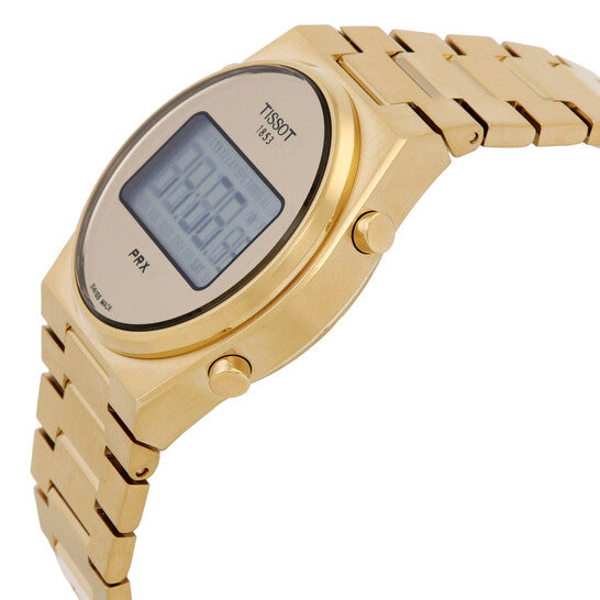 Tissot PRX Digital Quartz Gold Dial Men's Watch