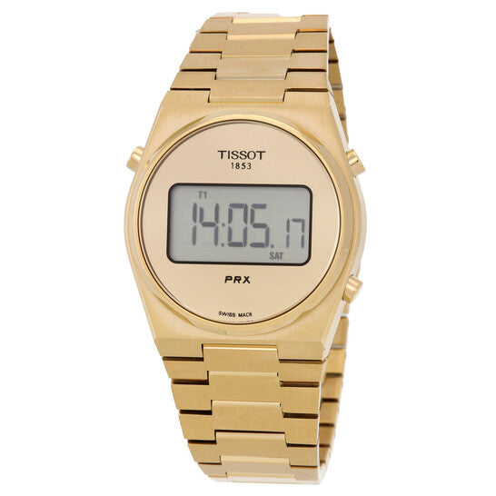 Tissot PRX Digital Quartz Gold Dial Men's Watch