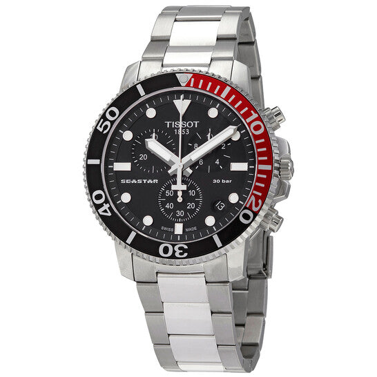 Tissot Seastar 1000 Chronograph Quartz Black Dial Men's Watch