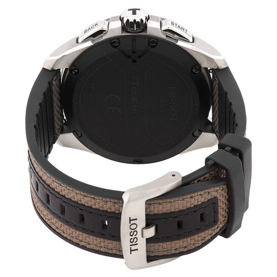 Tissot T-Touch Connect Solar Perpetual Alarm Chronograph GMT Quartz Analog-Digital Black Dial Men's Watch