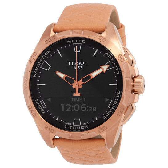 Tissot T-Touch Connect Solar Perpetual Alarm Quartz Analog-Digital Black Dial Men's Watch