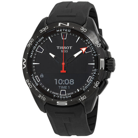 Tissot T-Touch Perpetual Alarm Chronograph Quartz Analog-Digital Black Dial Men's Watch