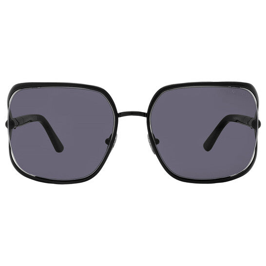 Tom Ford Goldie Smoke Rectangular Ladies Sunglasses