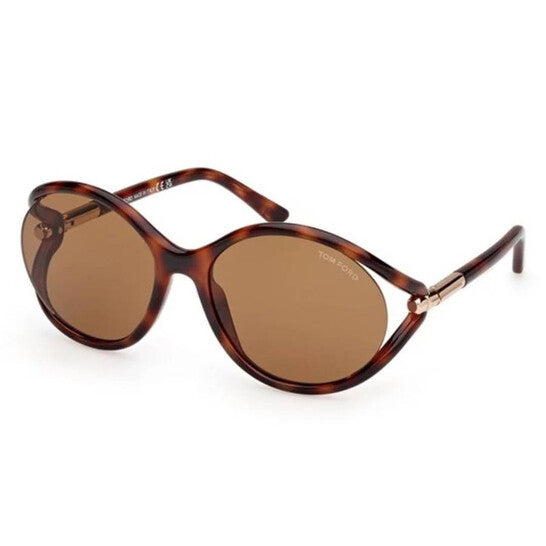 Tom Ford Melody Brown Oval Ladies Sunglasses