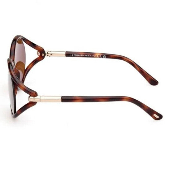 Tom Ford Melody Brown Oval Ladies Sunglasses