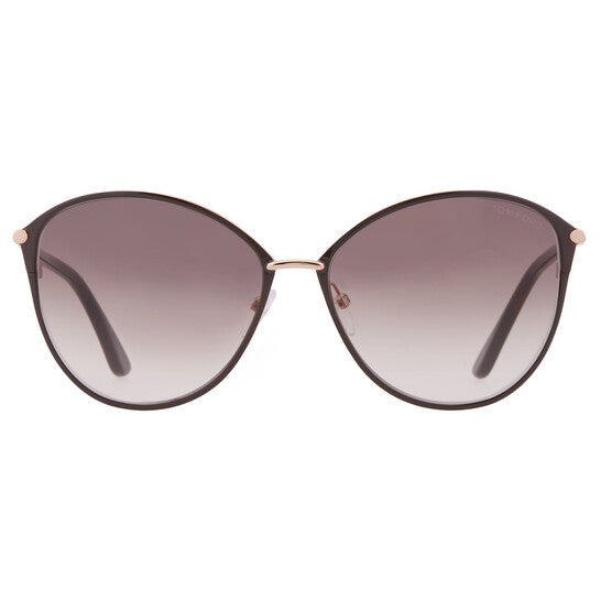 Tom Ford Penelope Brown Gradient Butterfly Ladies Sunglasses