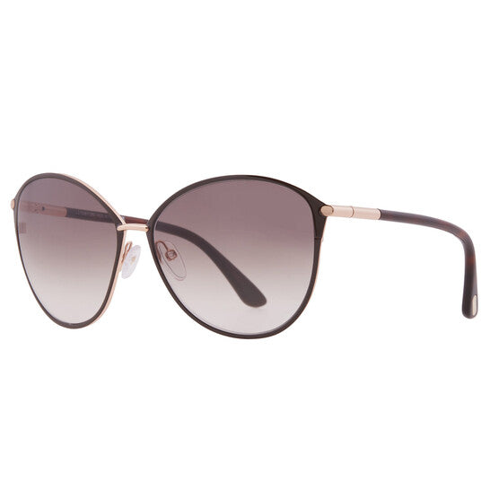 Tom Ford Penelope Brown Gradient Butterfly Ladies Sunglasses