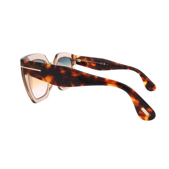 Tom Ford Phoebe Smoke Gradient Cat Eye Sunglasses